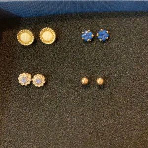 *3 for $10* Blue & gold Lauren Conrad earrings